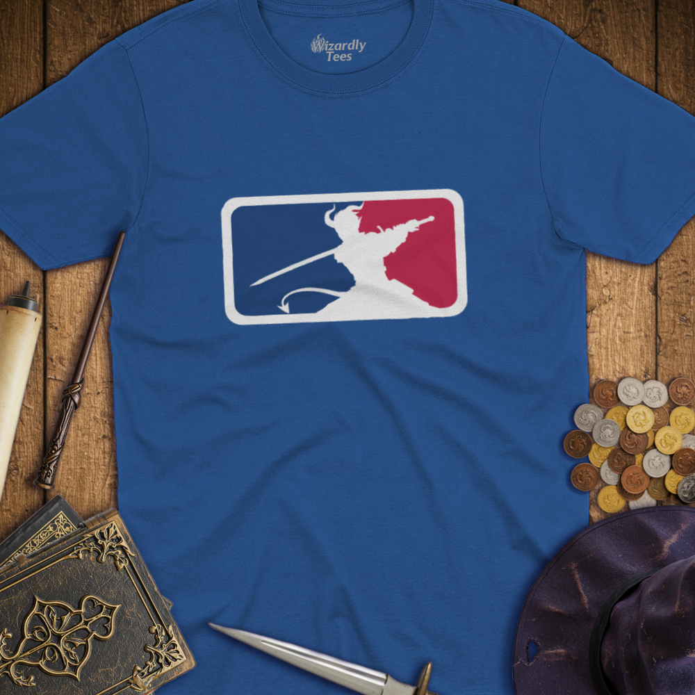 T-Shirt Wizardly: Major League Fighter Tiefling