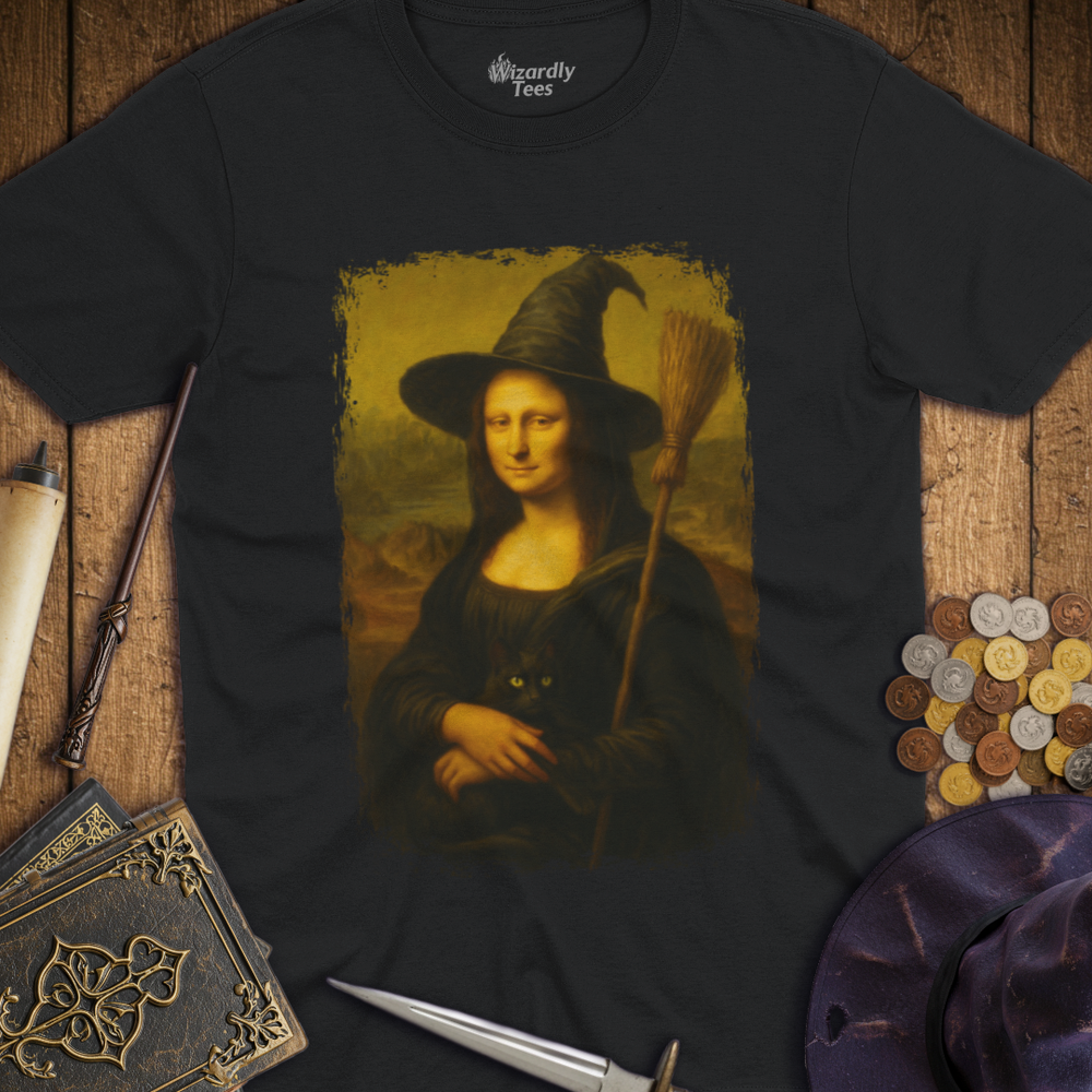 T-Shirt Wizardly: Mona Lisa Witch