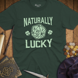 T-Shirt Wizardly: Naturally Lucky