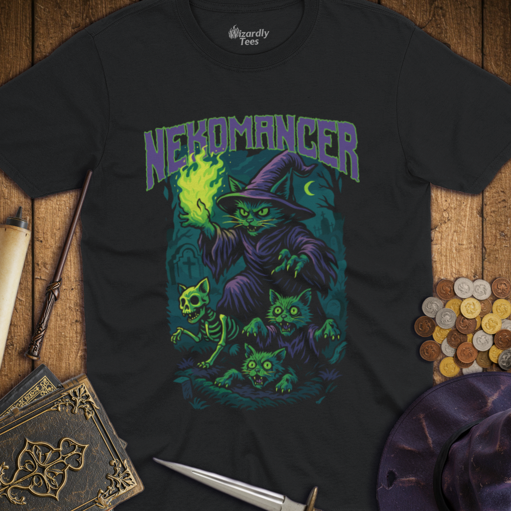 T-Shirt Wizardly: Nekomancer