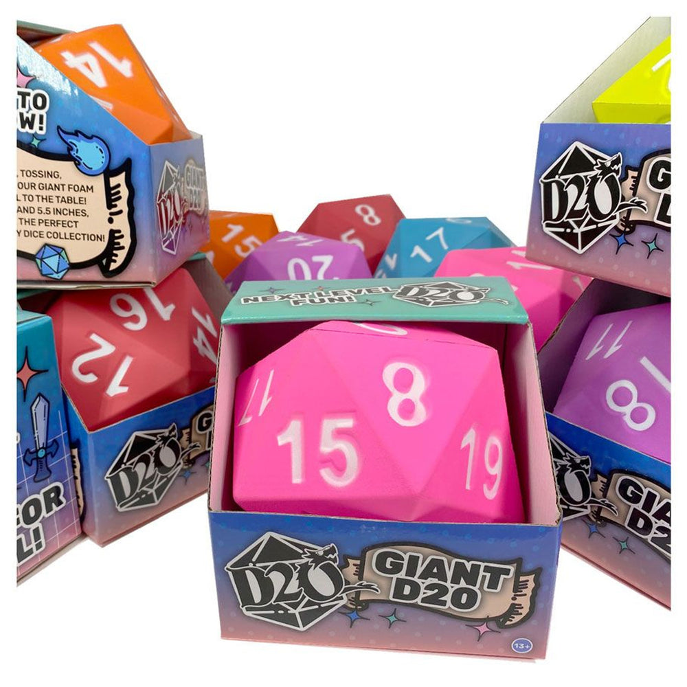 Dice Kess: Foam Giant Dice D20 Assortment