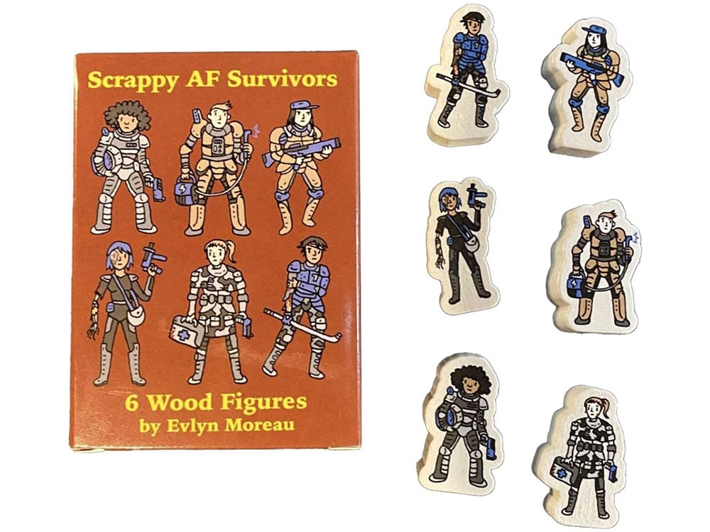 Small Party Fugurine Set (Wood): Scrappy Af Survivors