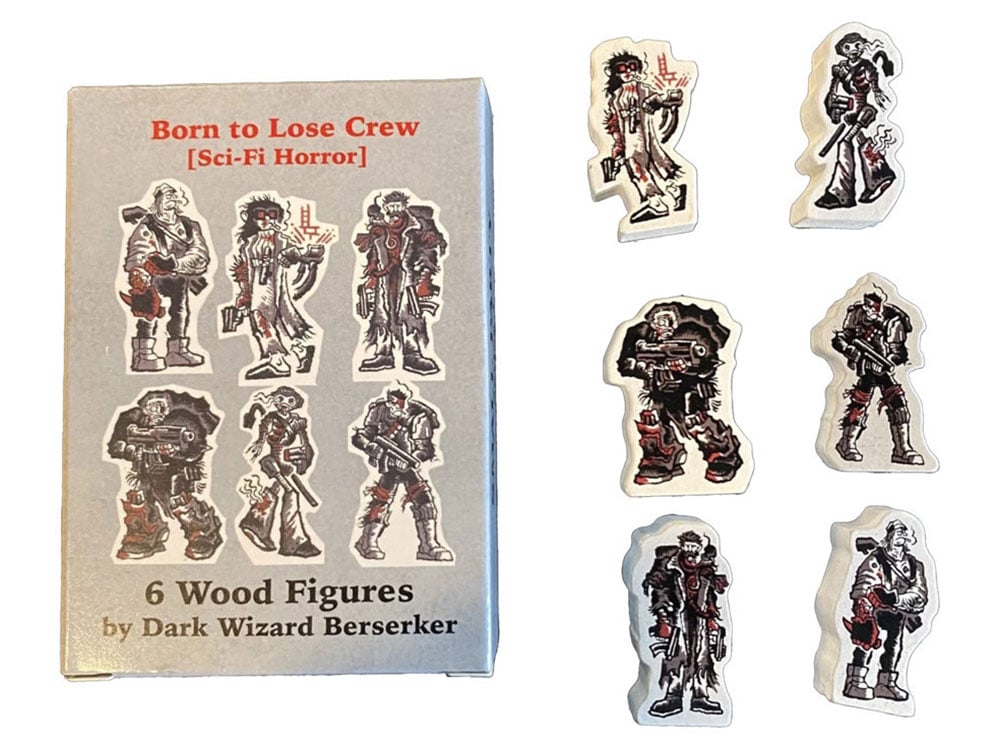 Small Party Fugurine Set (Wood): Born To Lose Crew