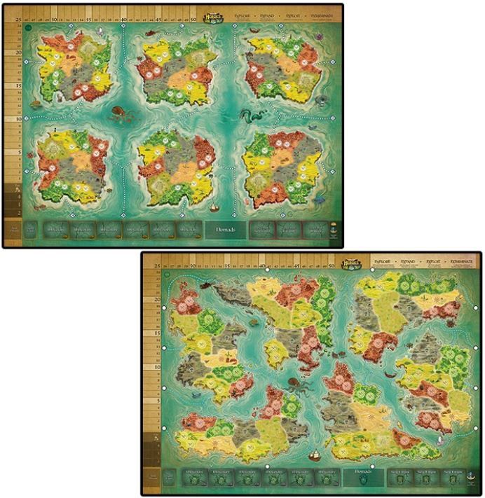 Heroes of Land, Air & Sea: Two Worlds Game Mat