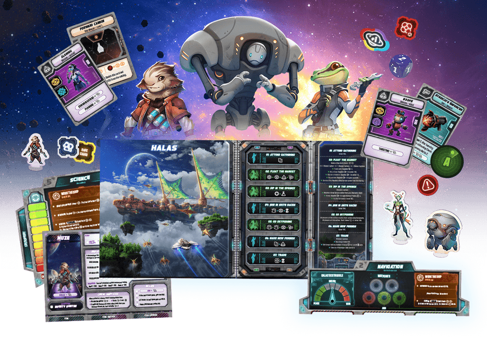 Wandering Galaxies: A Crossroads Game