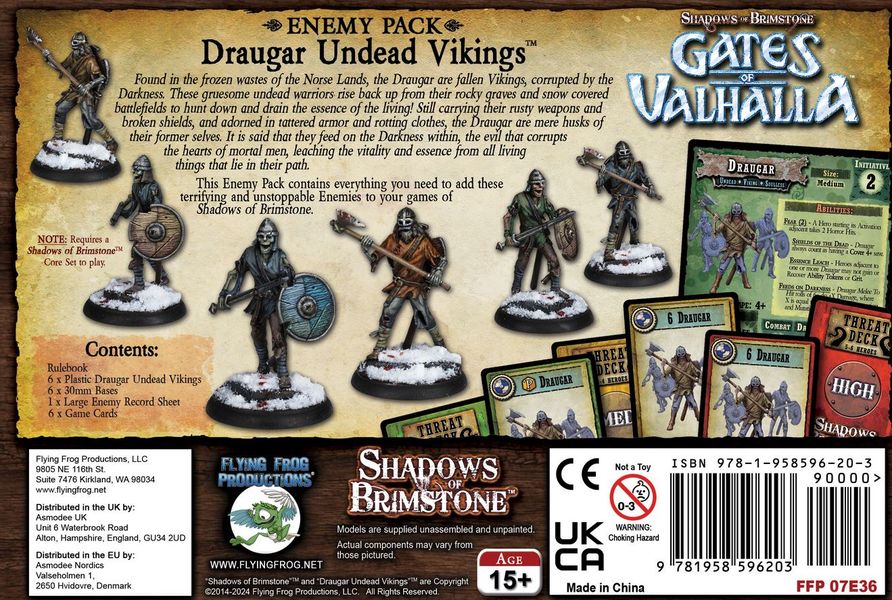 Shadows of Brimstone: Enemy Pack - Draugar Undead Vikings