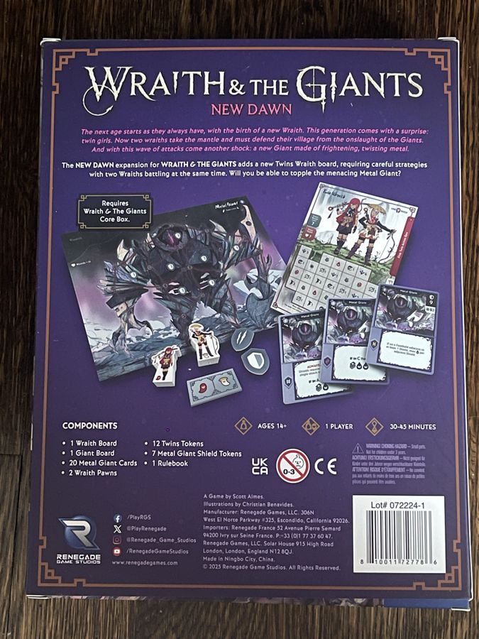Solo Hero Series: Wraith & The Giants: New Dawn
