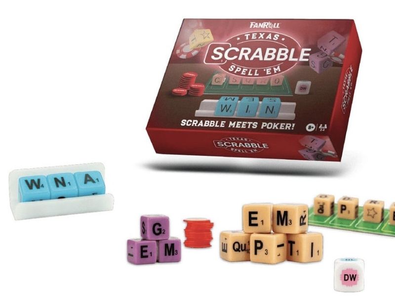 Dice Fanroll: Hasbro Scrabble Texas Spell Em