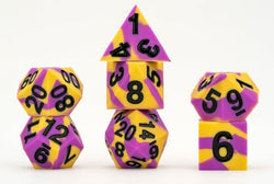 Dice Fanroll: 16mm Poly 7 Set Sharp Edge Silicone Rubber: Pride