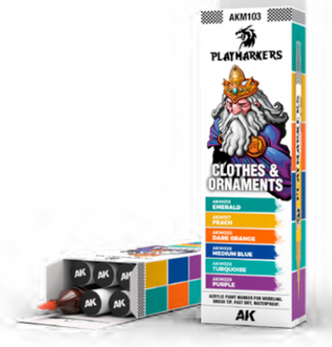 Paint AK: Playmarkers Set - Clothes & Ornaments (6 Ref.)