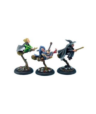 Mini Discworld: Three Witches on Brooms