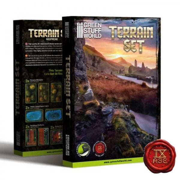 Mini Terrain Green Stuff World: Neoprene Set 2D Add-ons