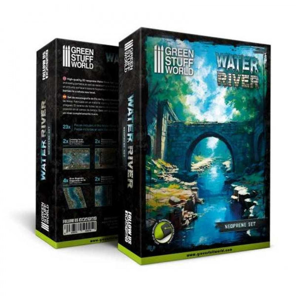 Mini Terrain Green Stuff World: Neoprene Set Water River