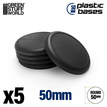 Mini Base Green Stuff World: Plastic Round Lip 50mm