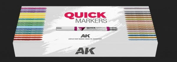 Paint AK: Quick Markers Set - Special Box Full Range 34 Units