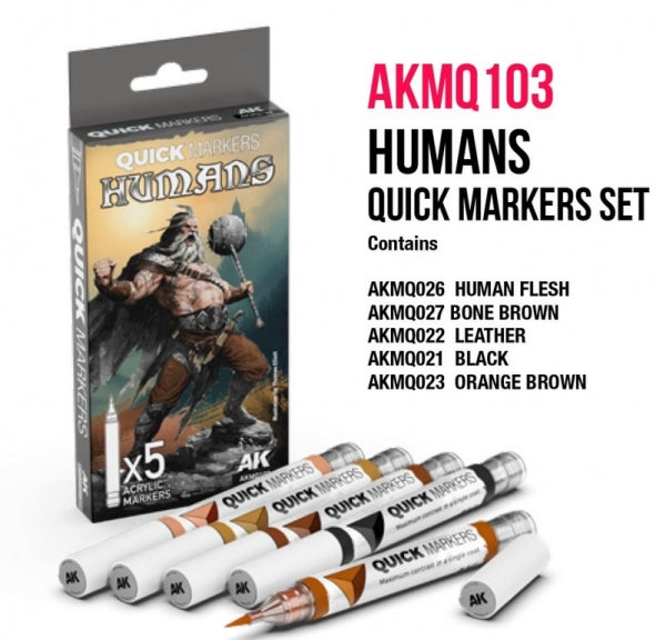 Paint AK: Quick Markers Set - Humans