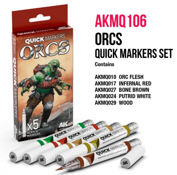Paint AK: Quick Markers Set - Orcs