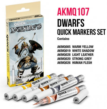 Paint AK: Quick Markers Set - Dwarfs