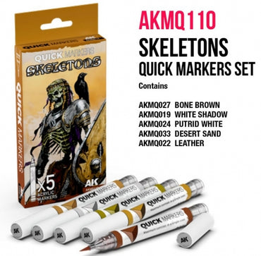 Paint AK: Quick Markers Set - Skeletons