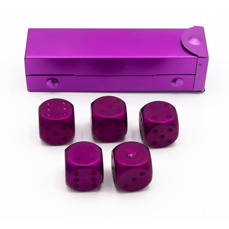 Dice Critical Hit: D06 Set of 5 Metal