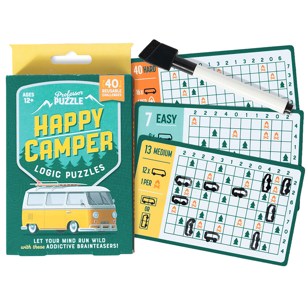 Professor Puzzle Logic Puzzle: Happy Camper