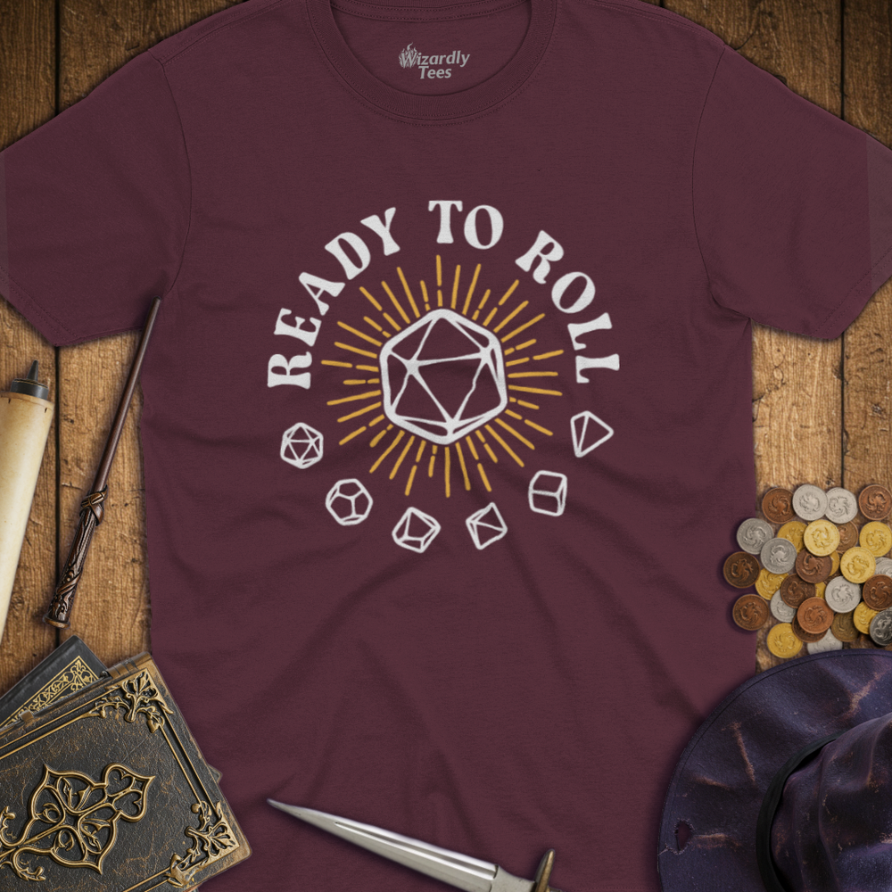 T-Shirt Wizardly: Ready To Roll D20