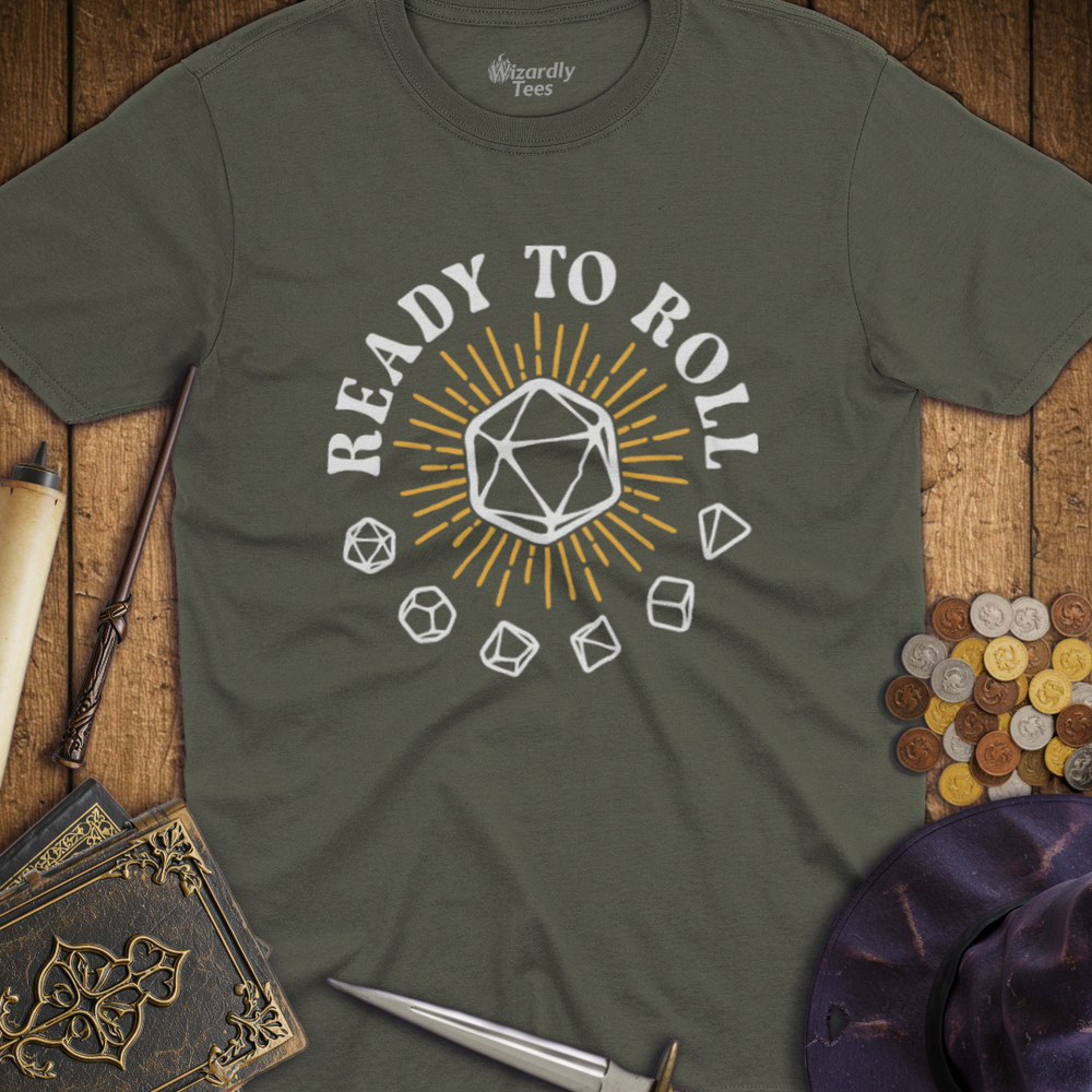 T-Shirt Wizardly: Ready To Roll D20