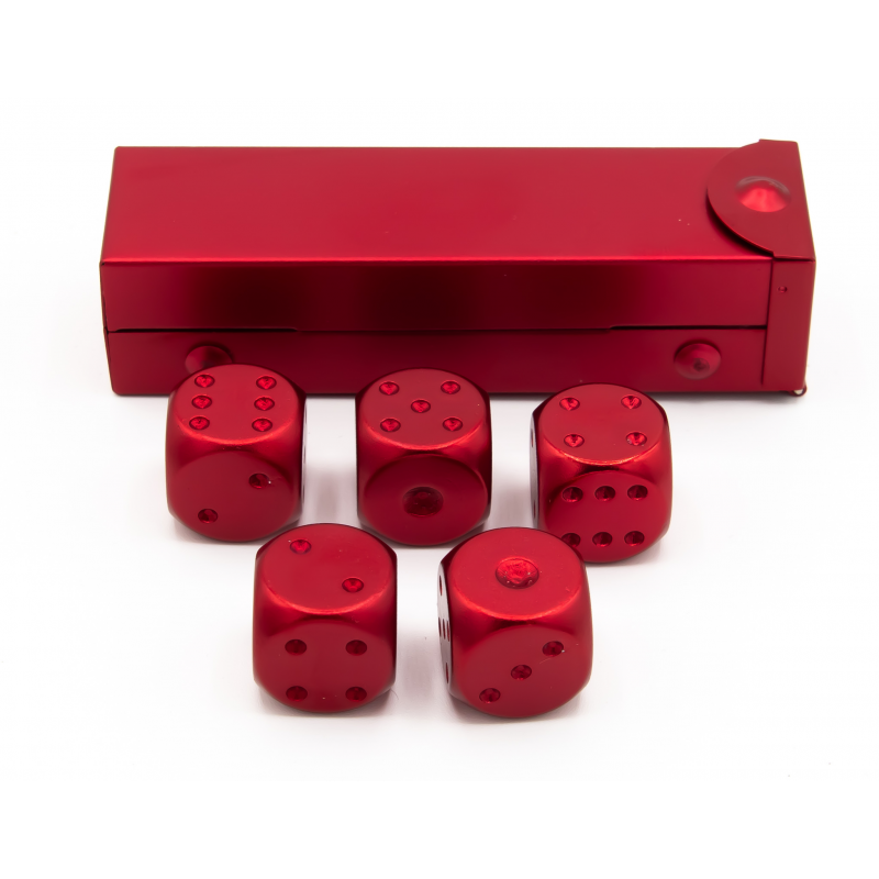 Dice Critical Hit: D06 Set of 5 Metal