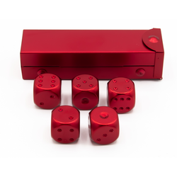 Dice Critical Hit: D06 Set of 5 Metal