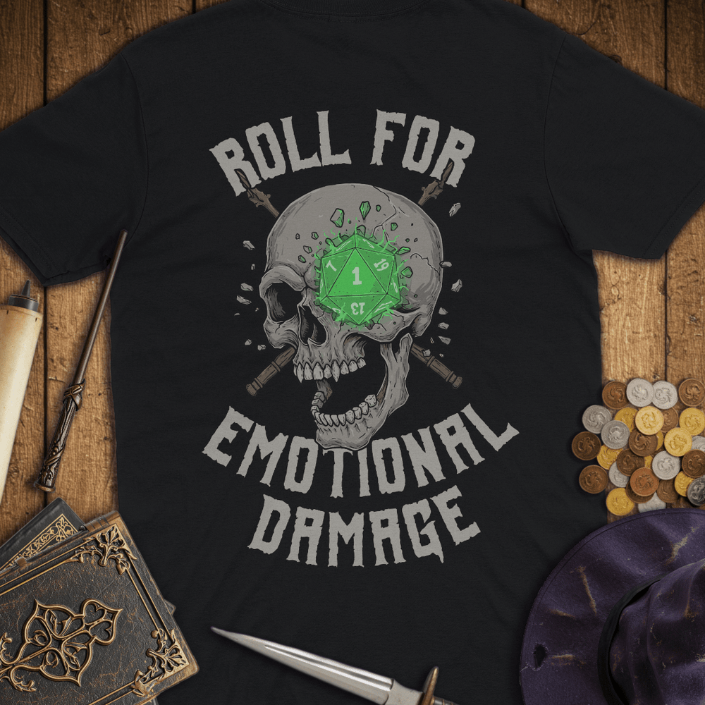T-Shirt Wizardly: Roll For Emotional Damage Premium