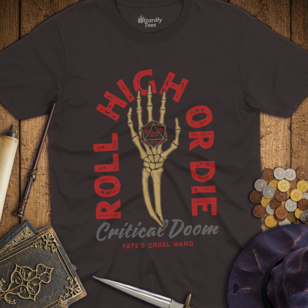 T-Shirt Wizardly: Roll High or Die