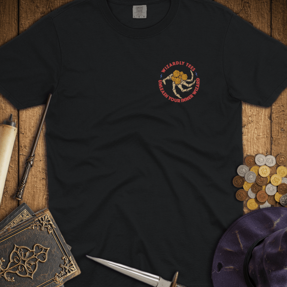 T-Shirt Wizardly: Rolling Dice Builds Character Premium