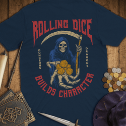 T-Shirt Wizardly: Rolling Dice Builds Character Premium