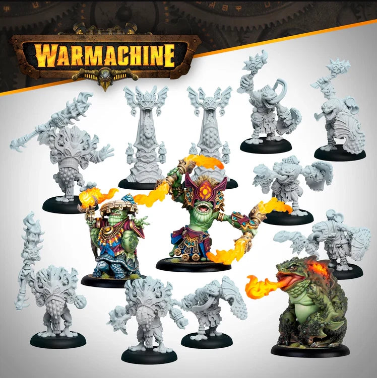 Warmachine: Southern Kriels Command Cadre - Fire Tongue Warriors