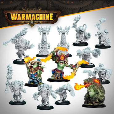 Warmachine: Southern Kriels Command Cadre - Fire Tongue Warriors