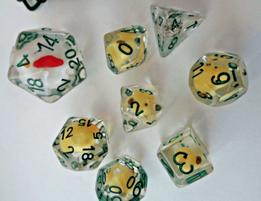 Dice Critical Hit: Poly 7 Set Filled