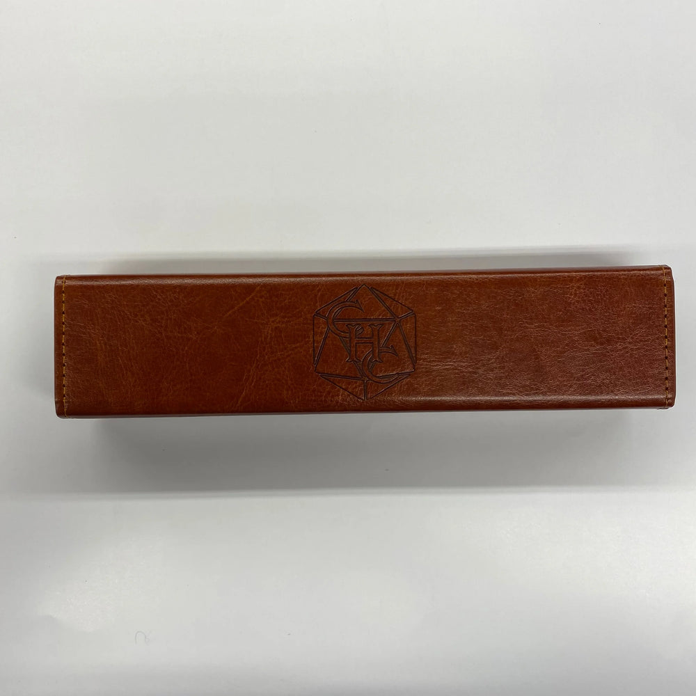 Dice Critical Hit: Dice Tray Leather Rectangle Box