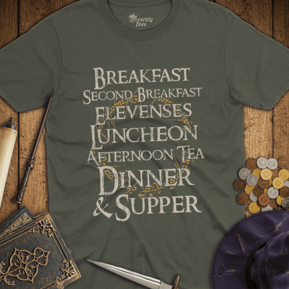 T-Shirt Wizardly: Second Breakfast Elevenses