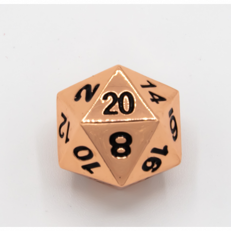 Dice Critical Hit: D20 Single Metal