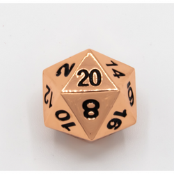 Dice Critical Hit: D20 Single Metal
