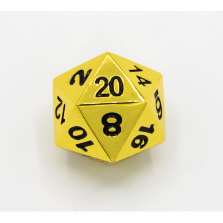 Dice Critical Hit: D20 Single Metal