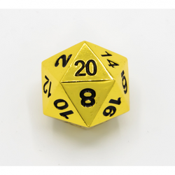 Dice Critical Hit: D20 Single Metal