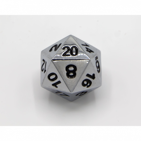 Dice Critical Hit: D20 Single Metal