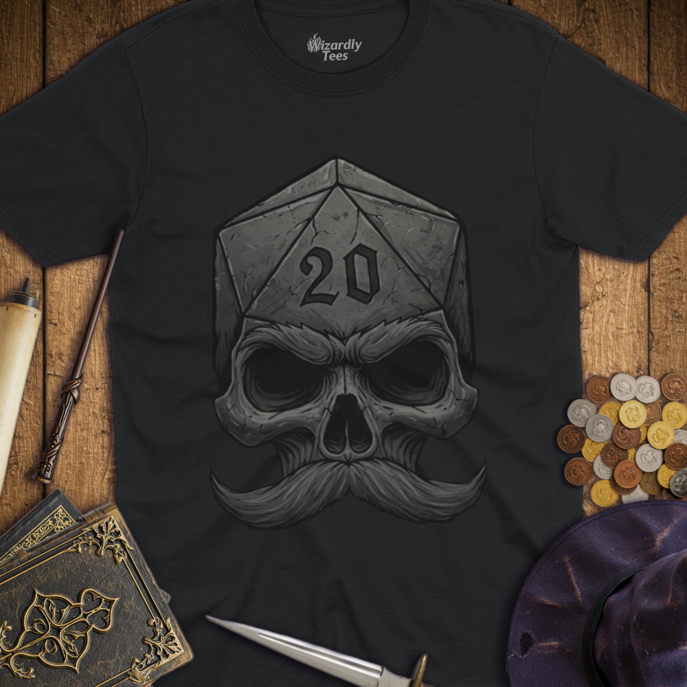 T-Shirt Wizardly: Skull D20