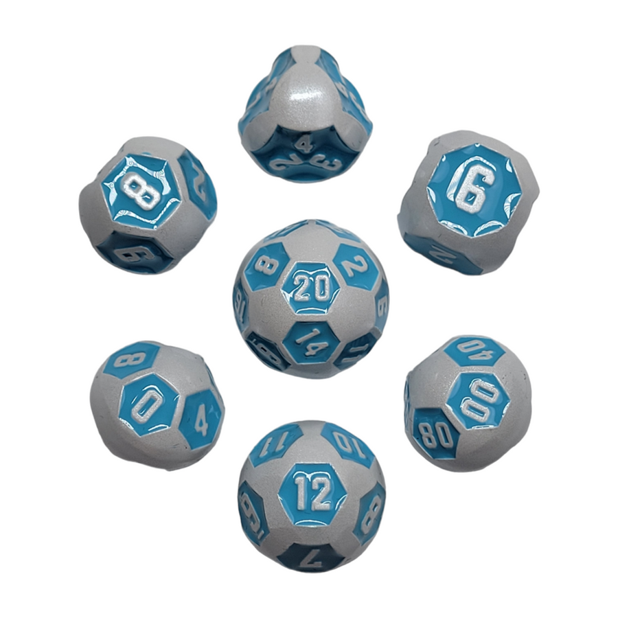Dice Forged: Poly 7 set Futuristic