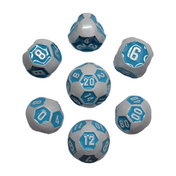 Dice Forged: Poly 7 set Futuristic