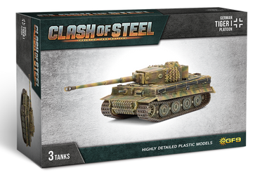 Clash of Steel: German - Tiger I Tank Platoon (x3 Plastic)