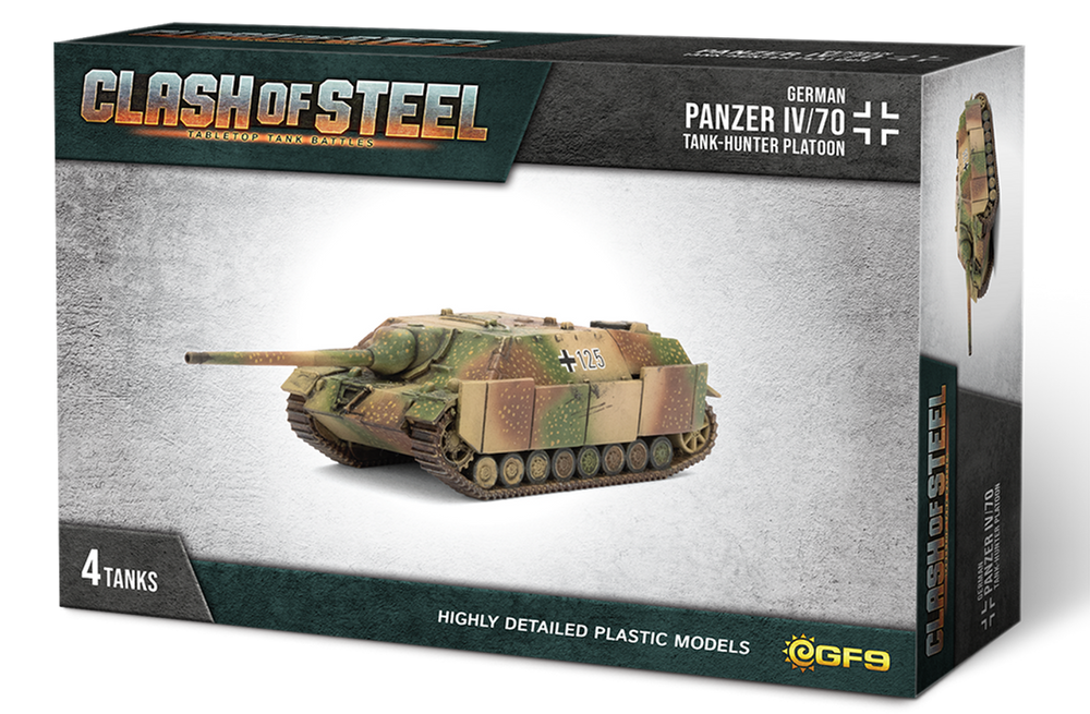 Clash of Steel: German - Panzer IV/70 Tank-hunter Platoon (x4 Plastic)