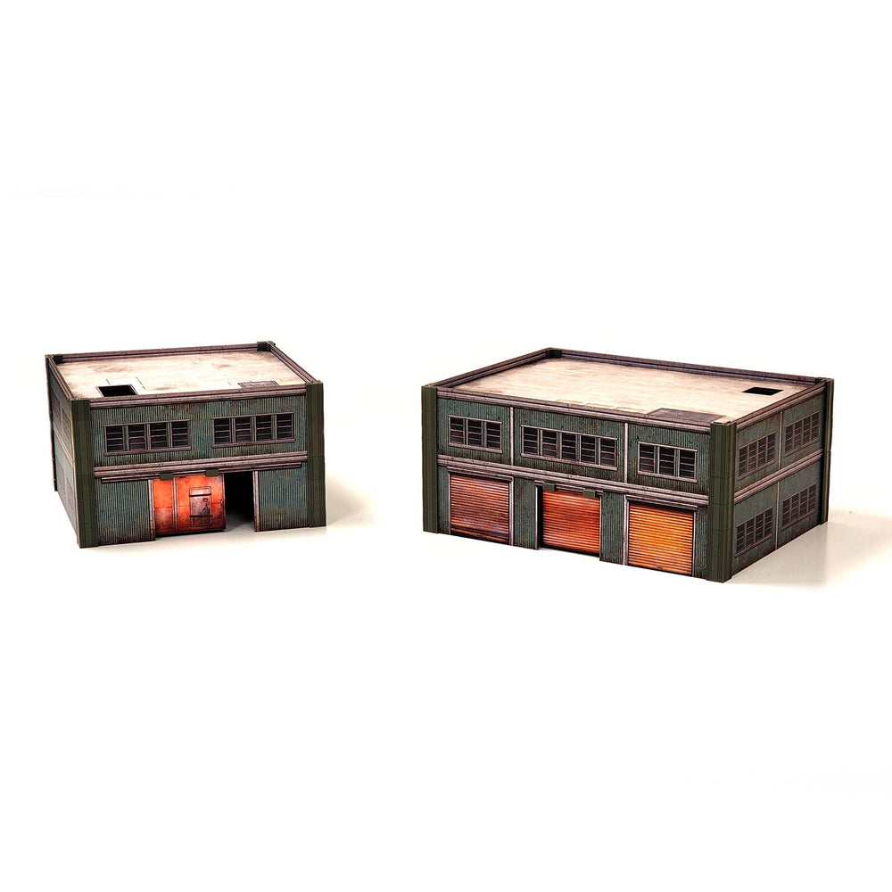 Terrain Monster Scenery: Metropolis - Medium Square and Large Rectangle Steel Buildings