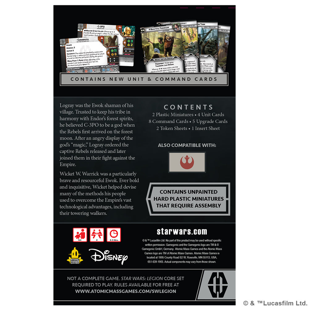 Star Wars Legion: Rebel Commander - Logray & Wicket
